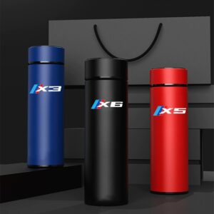 500ml Intelligent Car Thermos Cup Tea Coffee Vacuum Flask Temperature Display Smart Water Bottle For BMW
